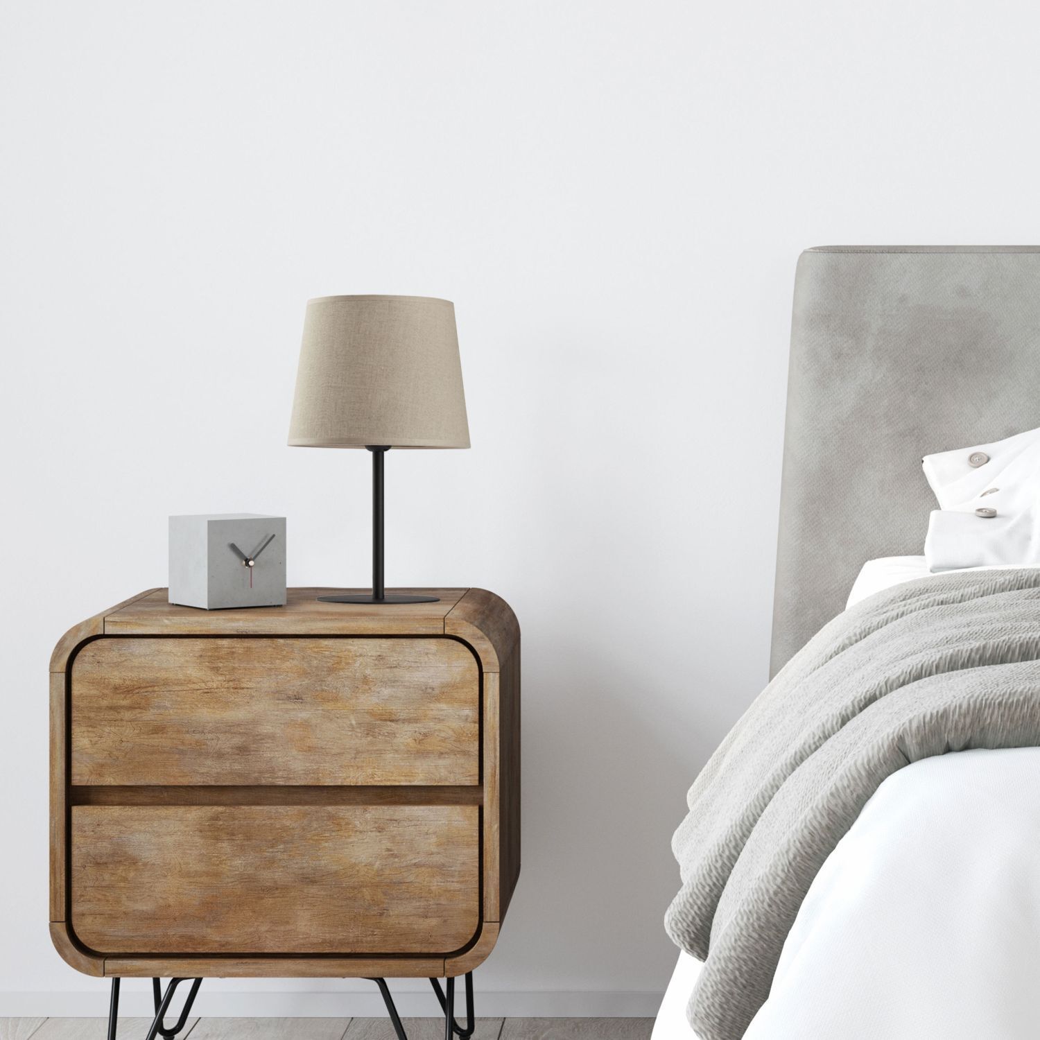 Lampe de table Tissu Abat-jour 41,5 cm Moderne Lampe de table Tissu Abat-jour 41,5 cm Moderne