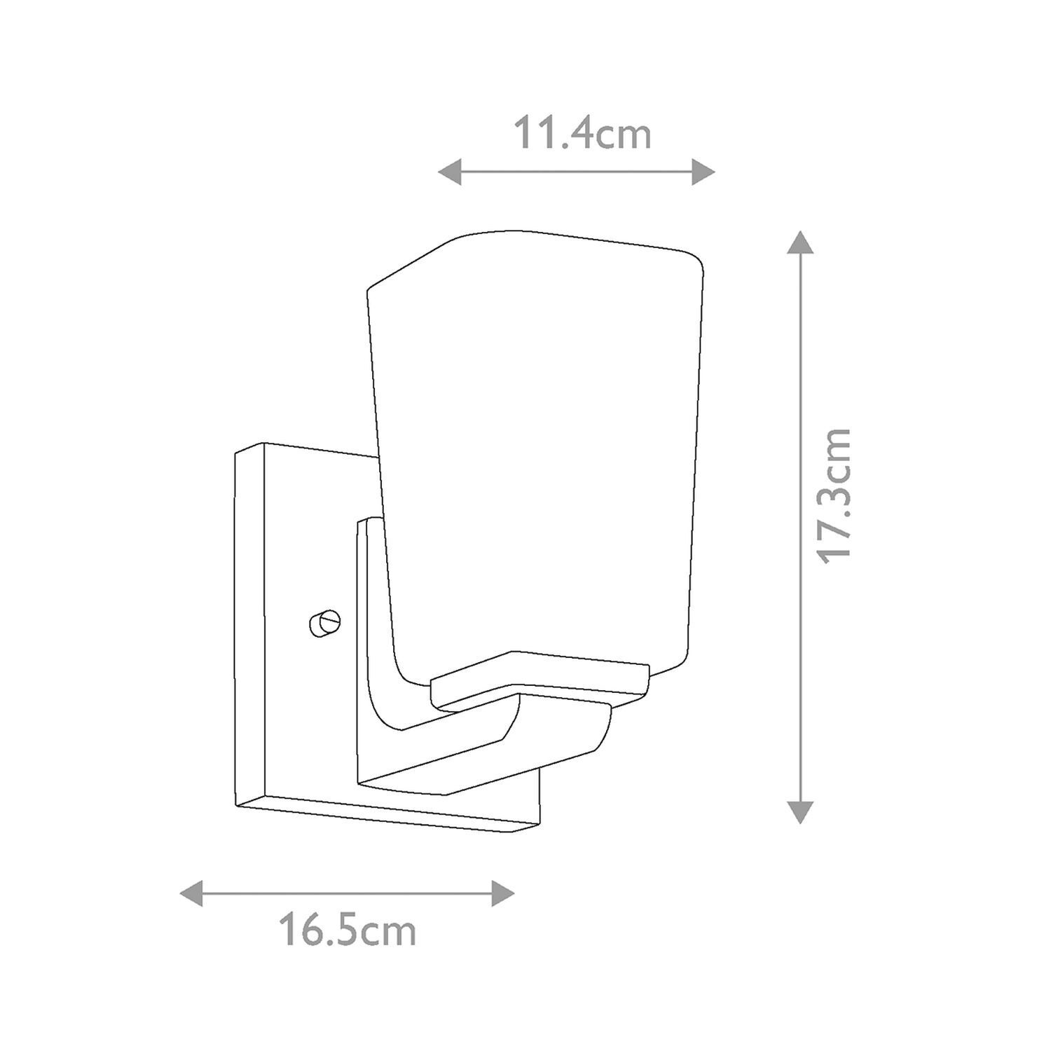 Lampe de salle de bain LED G9 IP44 H : 17,3 cm 3000 K faible éblouissement chrome blanc