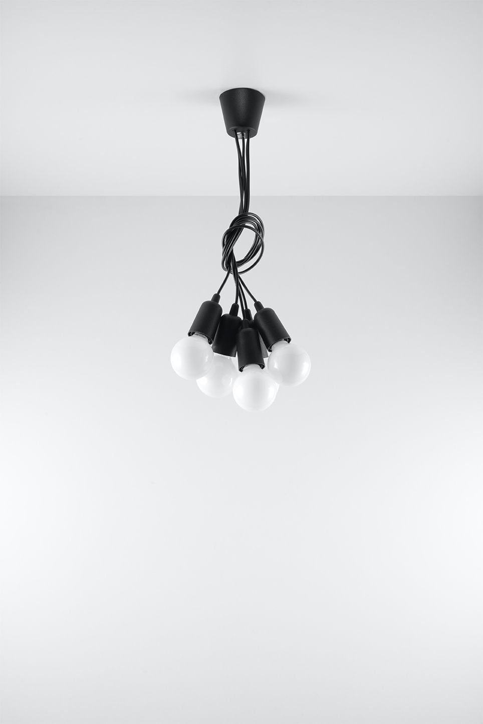 Suspension Noir réglable jusqu'à 90cm Rétro NESSA