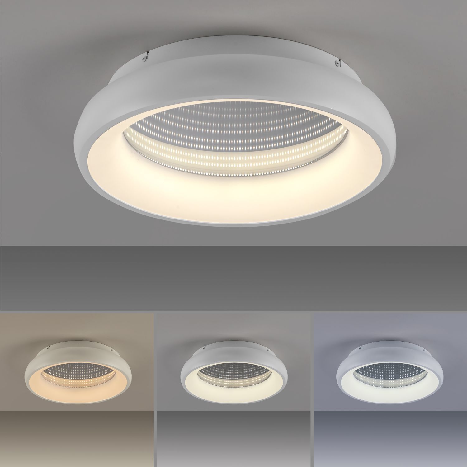 Plafonnier LED à intensité variable Effet tunnel 2700-5000 lm
