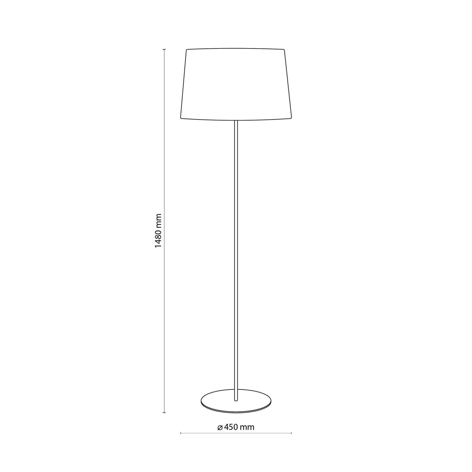 Lampe sur pied Maja Blanc Simple