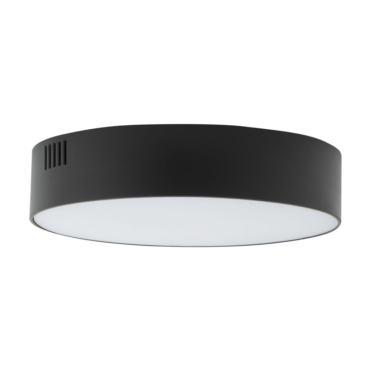 Petit plafonnier LED Ø 21 cm rond noir intérieur