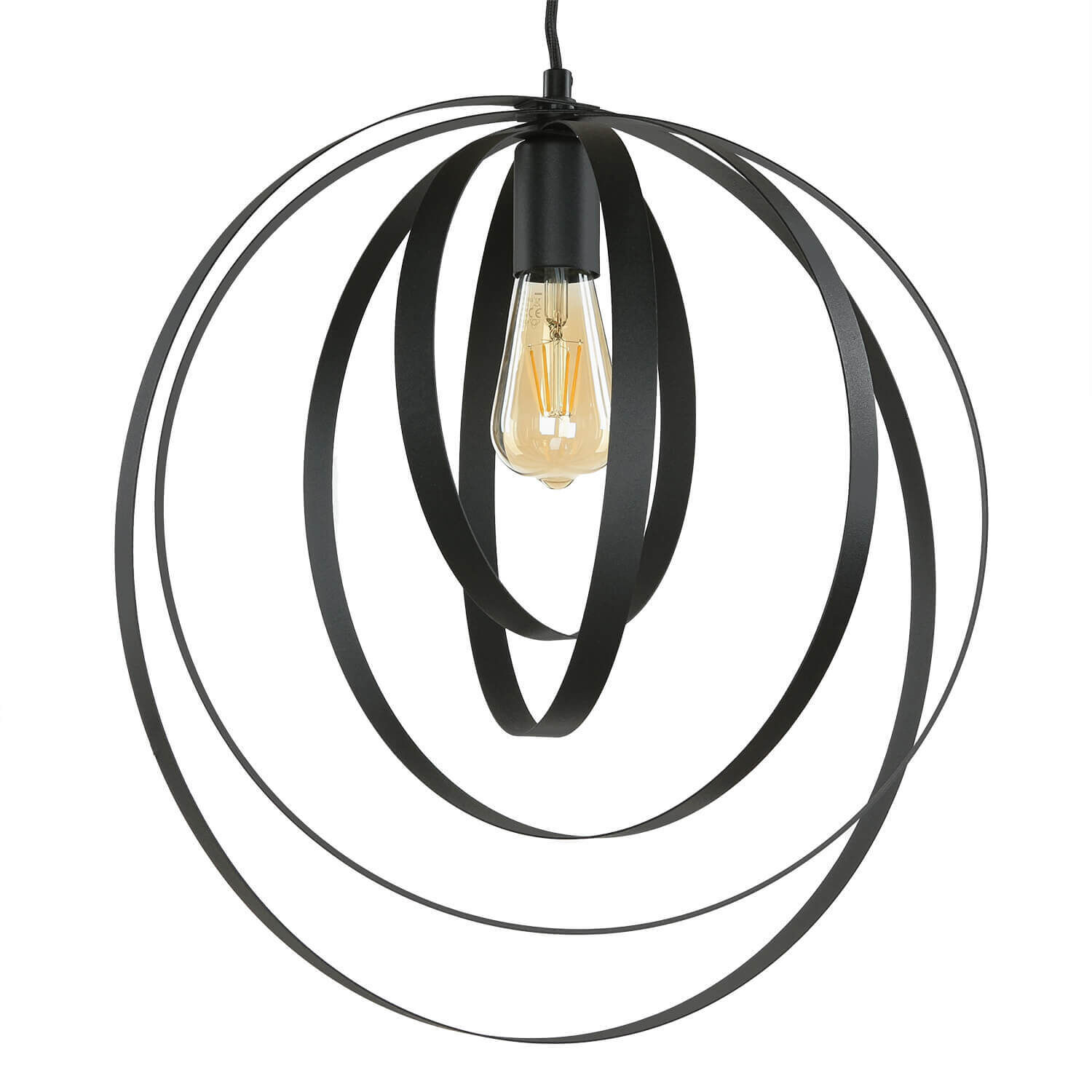 Lampe à suspendre MAE métal rond Moderne réglable pour E27