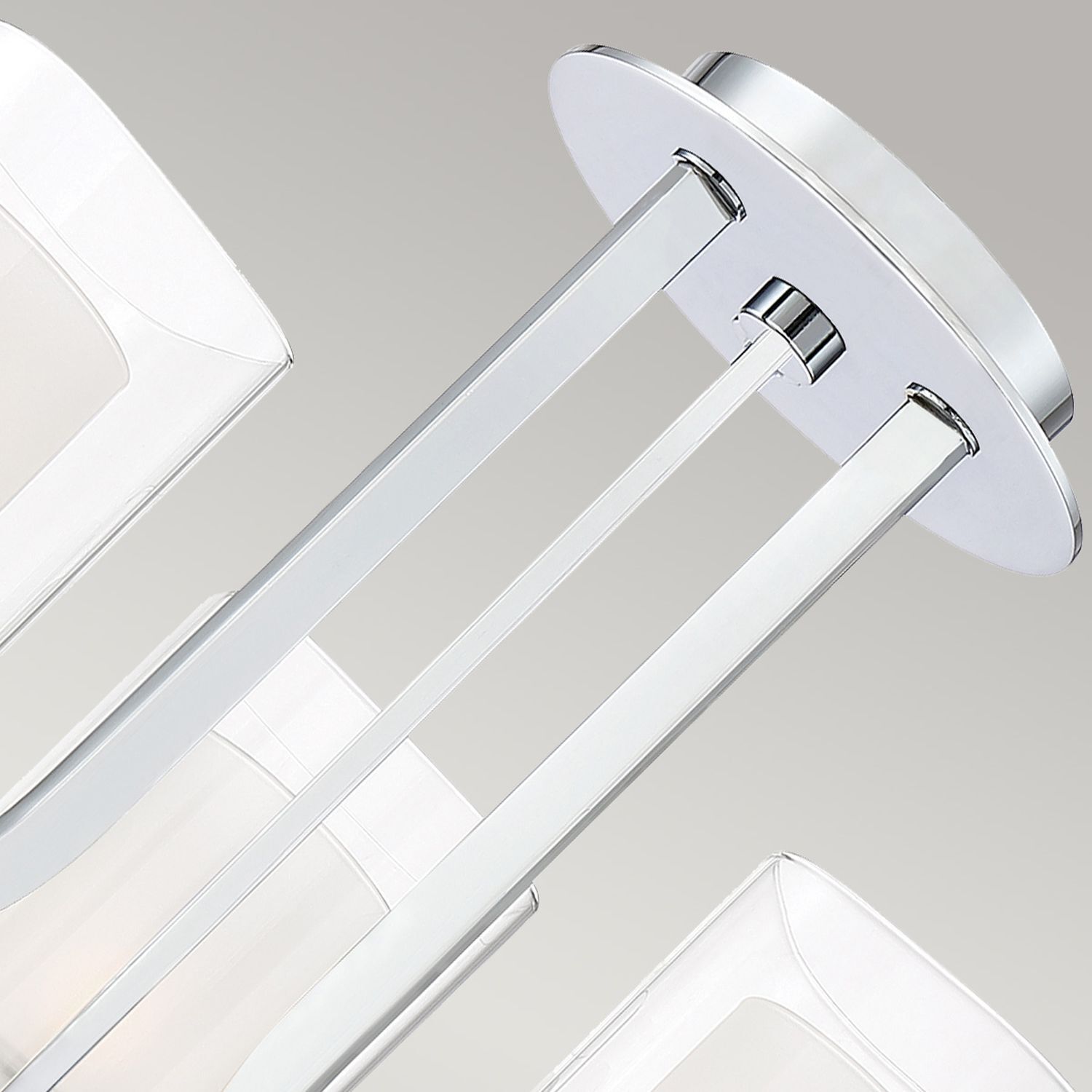 Applique LED salle de bain métal verre L : 53,3 cm IP44 3000 K