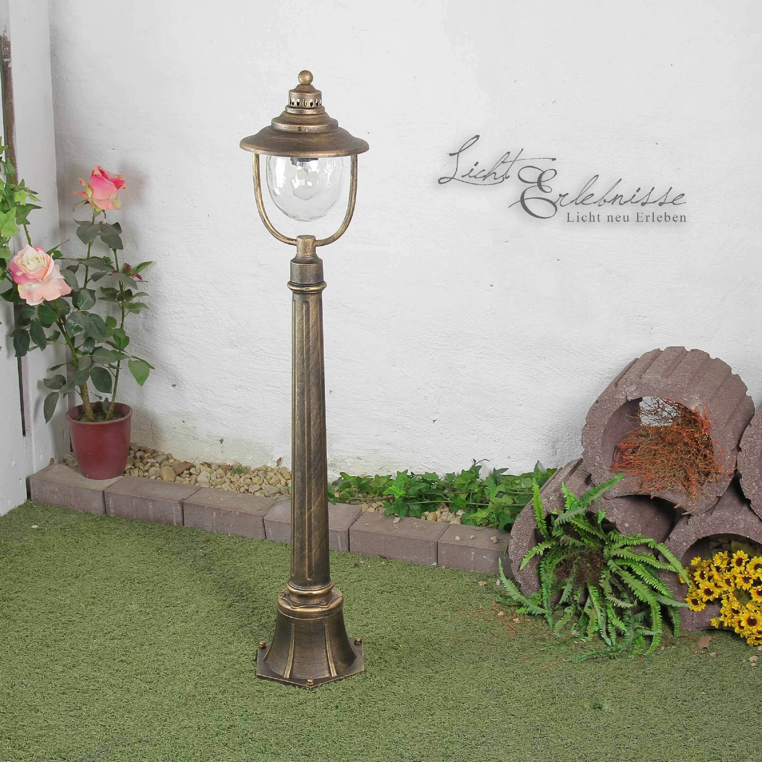 Lampe sur pied BARCELONA Ø22,5cm Lampe, Laternenpfahl, Blume, Pflanze, Rose