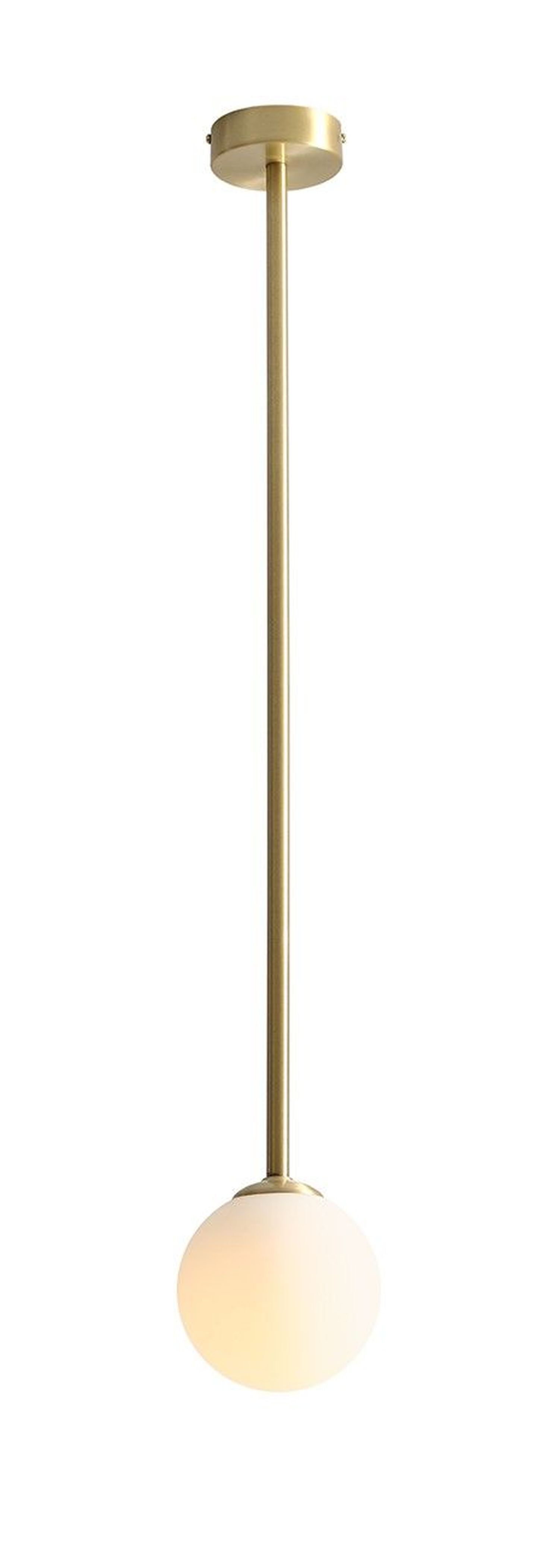 Plafonnier élégant métal en laiton E14 verre sphérique