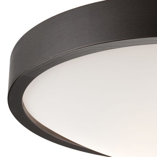 Plafonnier FERNLY Marron Moderne rond Salon