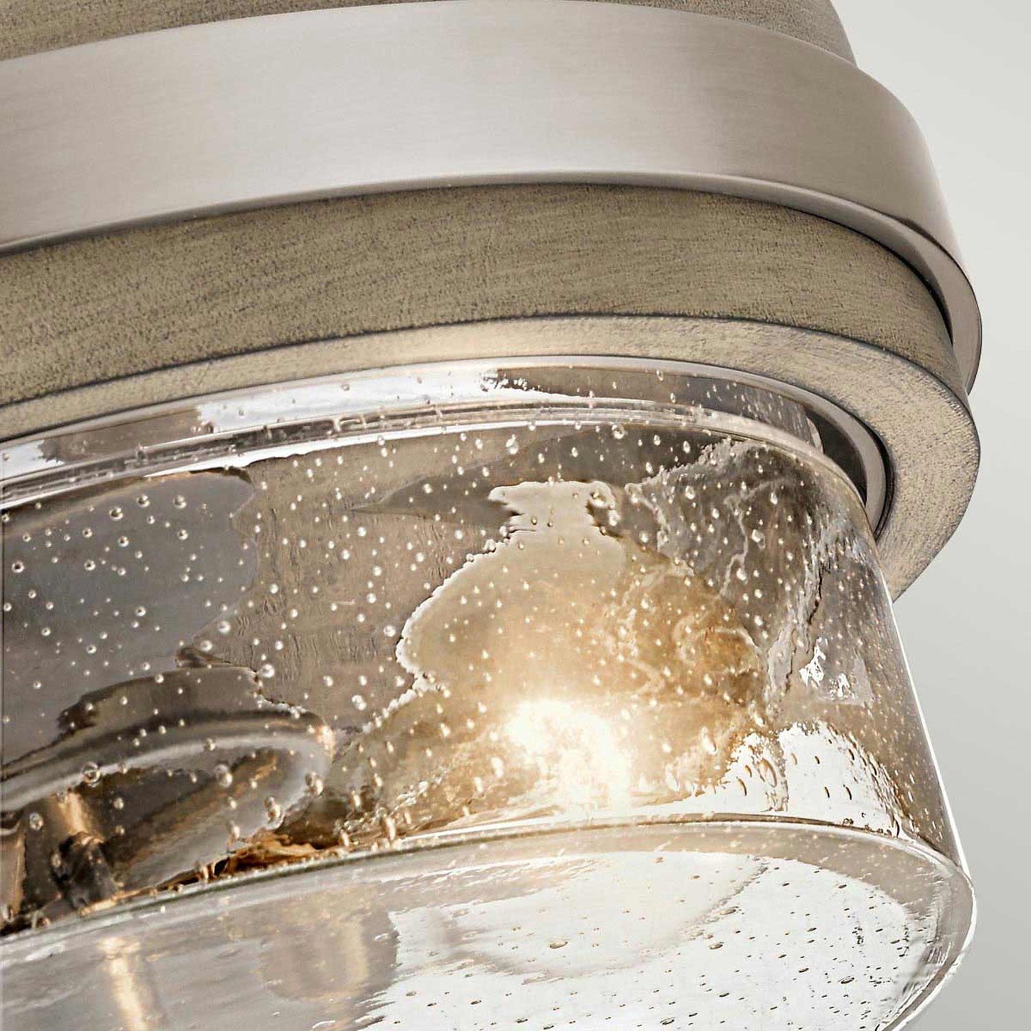 Lampe de plafonnier intérieur rond D : 30,5 cm métal verre 1x E27