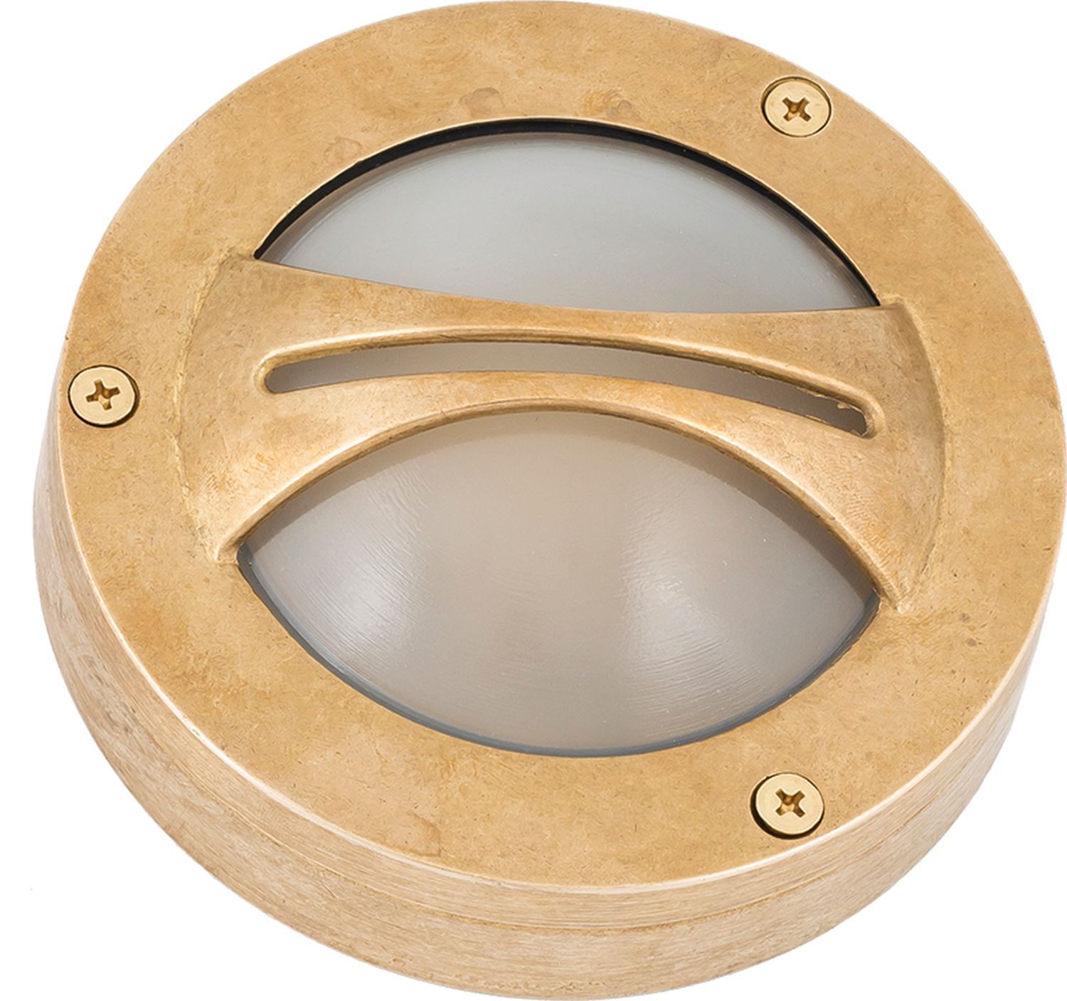 Petite lampe murale AGIA laiton Maritim ronde IP64 extérieur