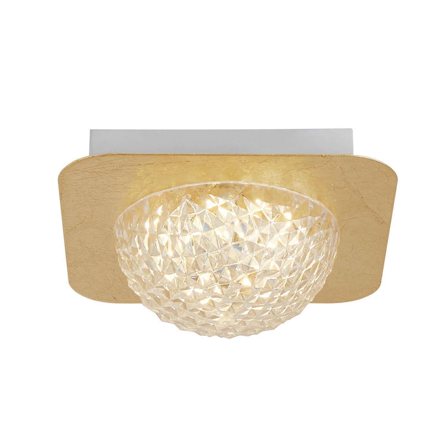 Spot LED encastré en métal doré L:18 cm 585 lm plafond