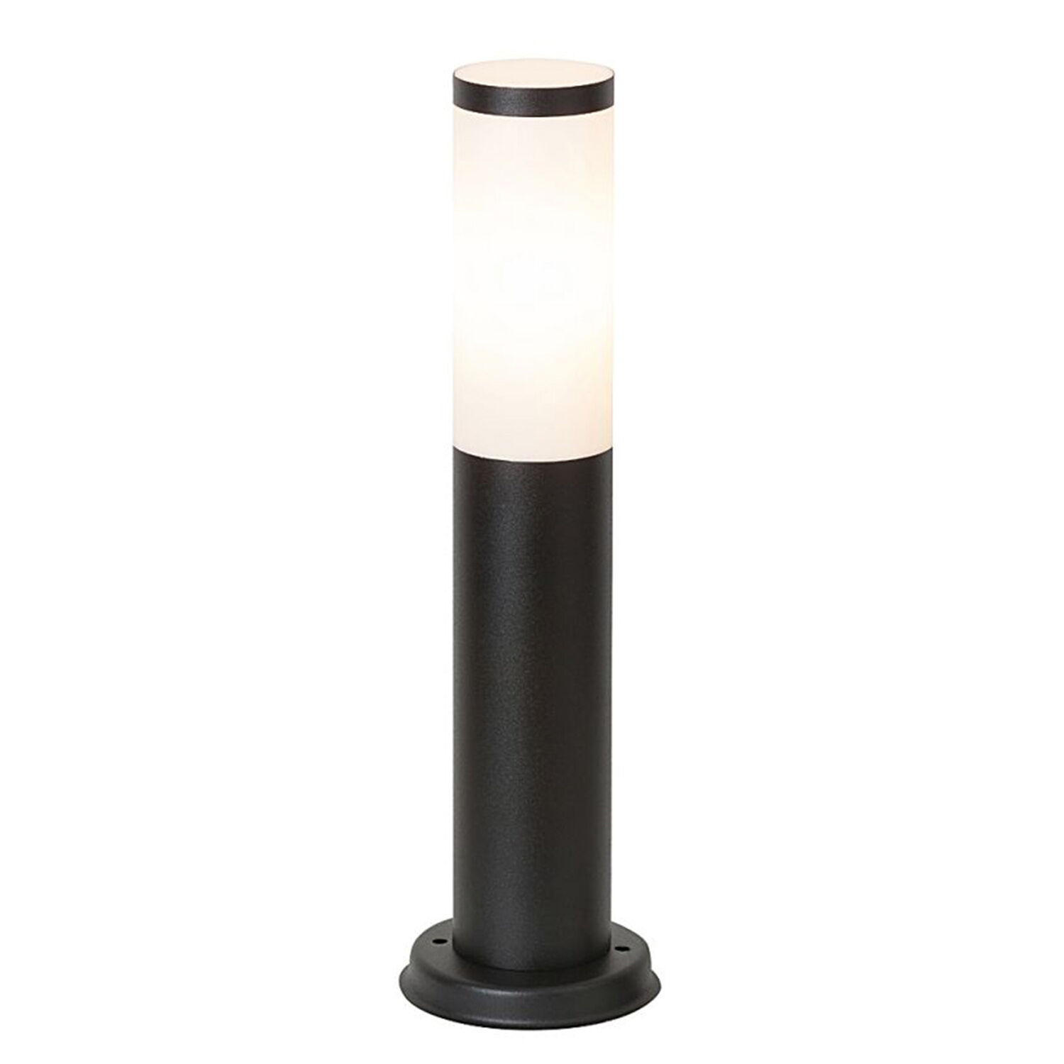 Lampadaire Extérieur Noir Blanc H:45cm IP44 anti-éblouissement Lampe