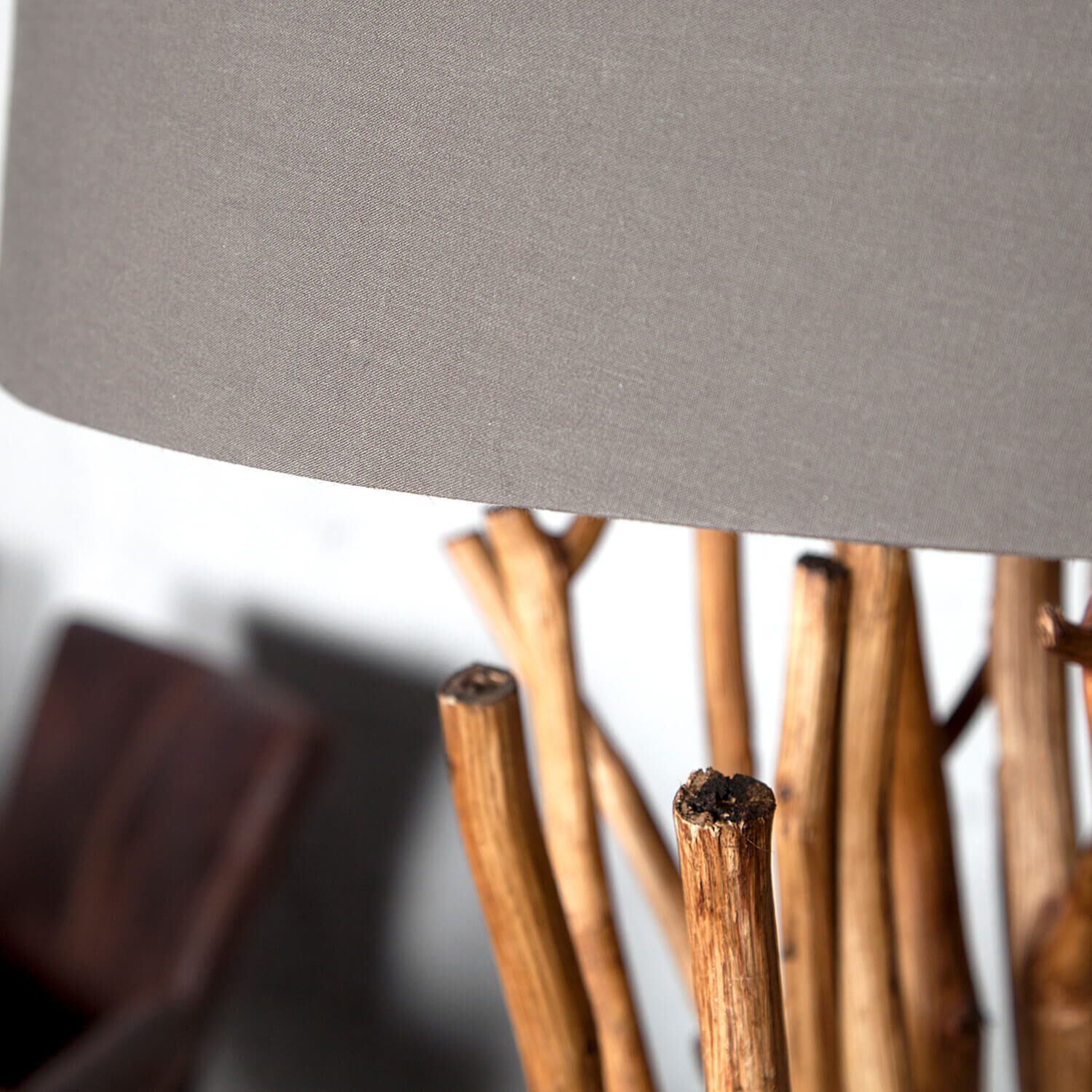 Lampe, Lampenschirm, Holz