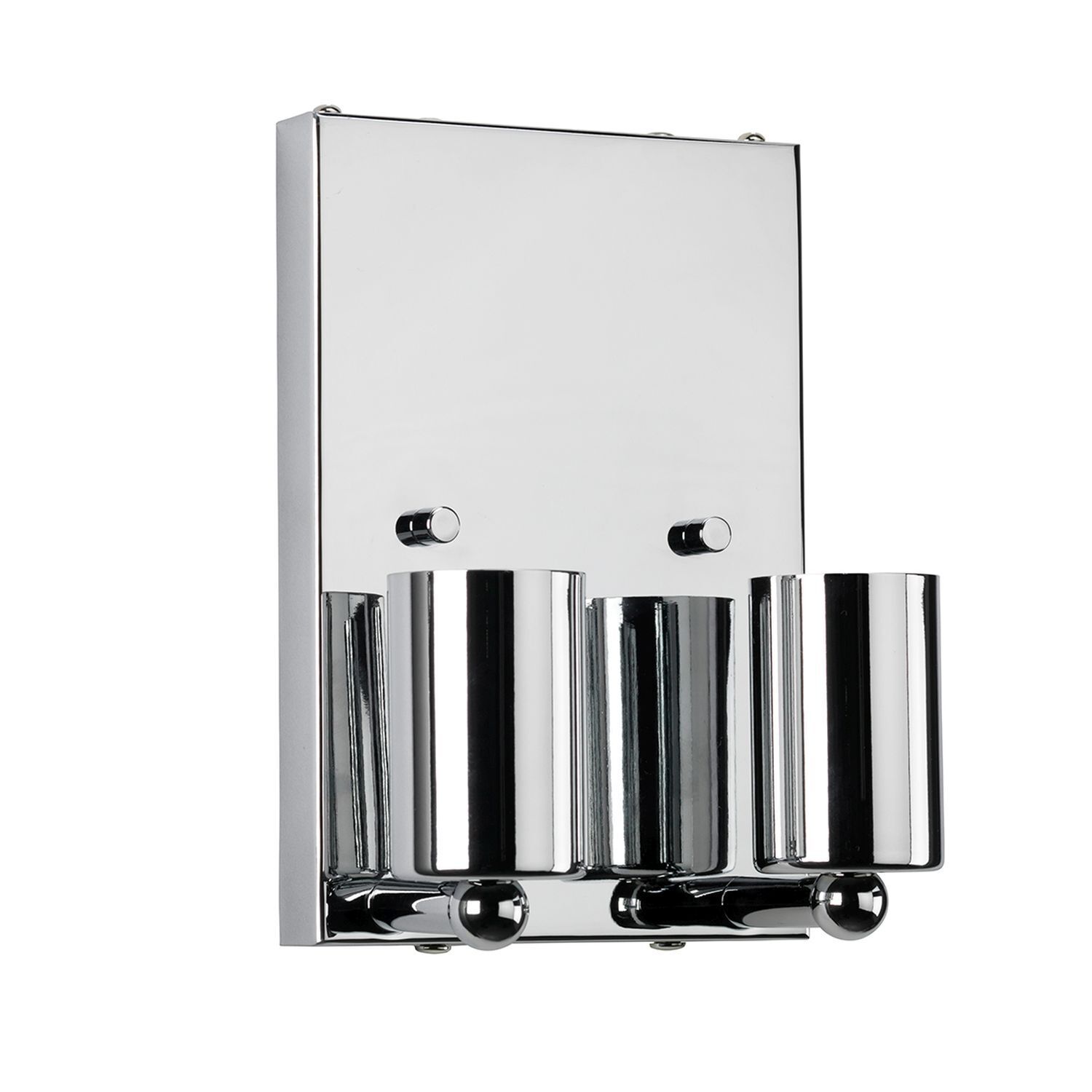 Wandleuchte Stoff Schirm Up Down Creme Chrom eckig Badezimmer, Drinnen, Zimmer, Duscharmatur, Aluminium