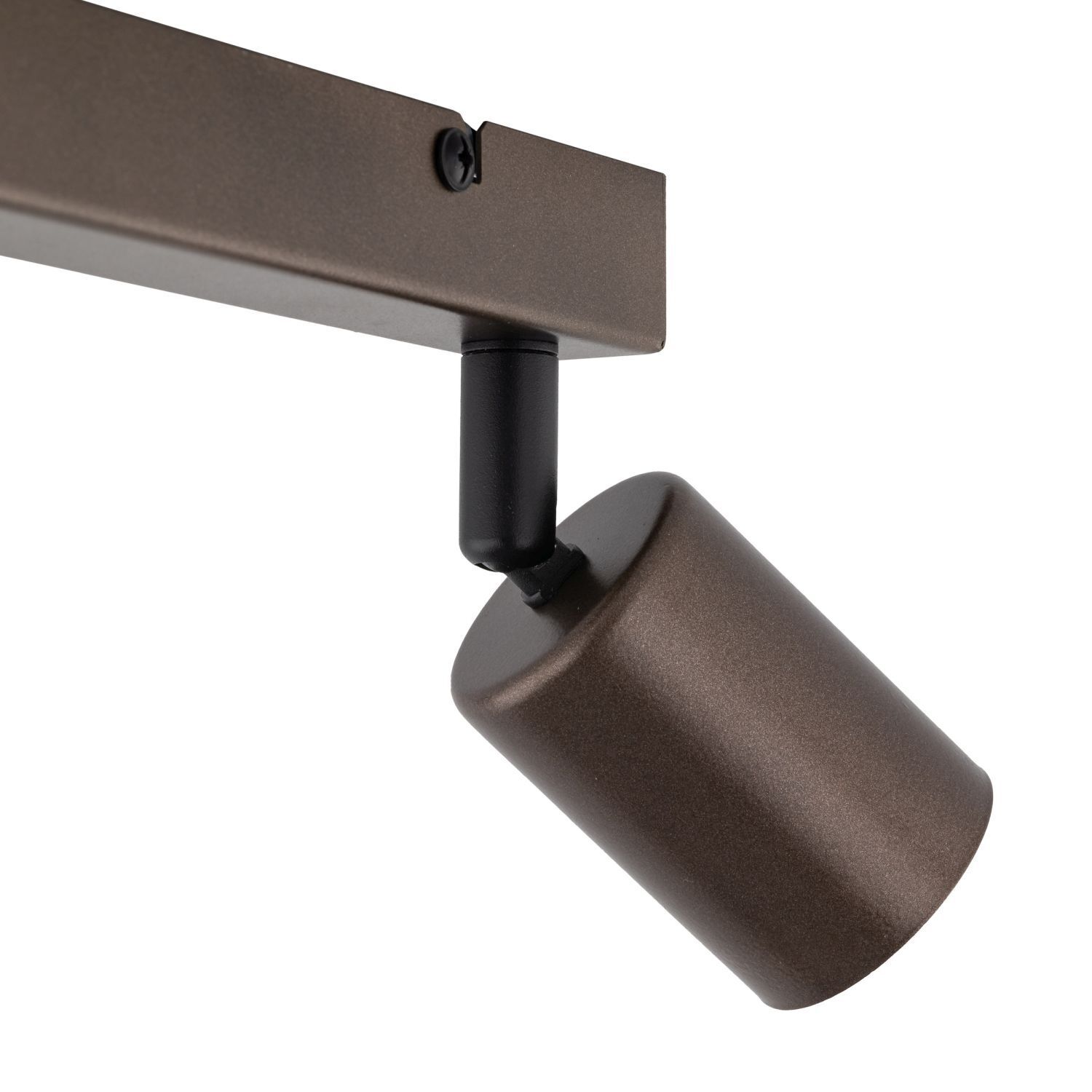 Spot de plafond métal brun 39 cm petit GU10 2 flammes LIDIA