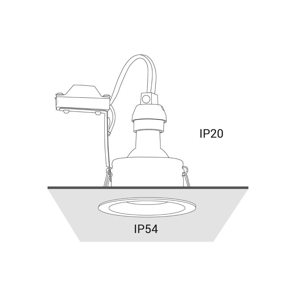 Spot encastré rond en aluminium Ø8,5cm compact TEAGAN