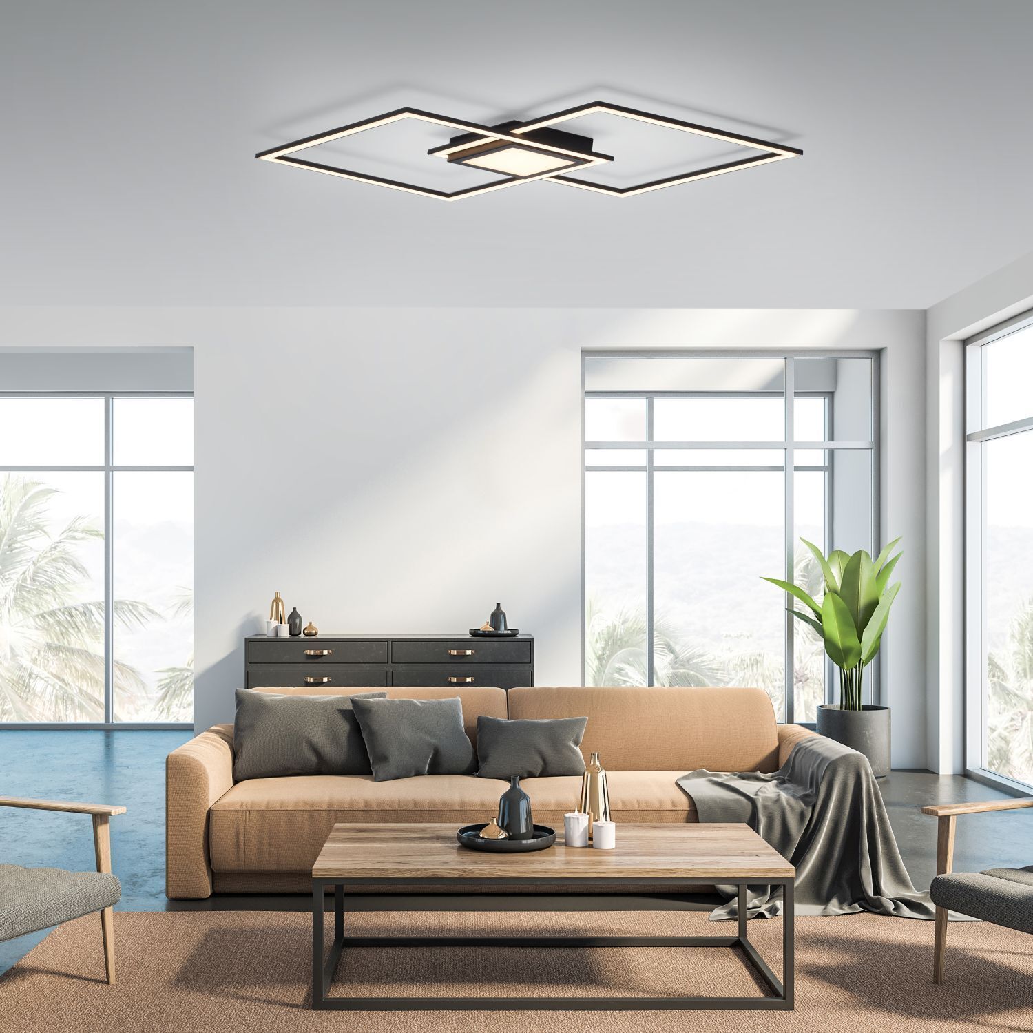 Wohnzimmer, Zimmer, Couch, Tabelle, Dekoration für Zuhause