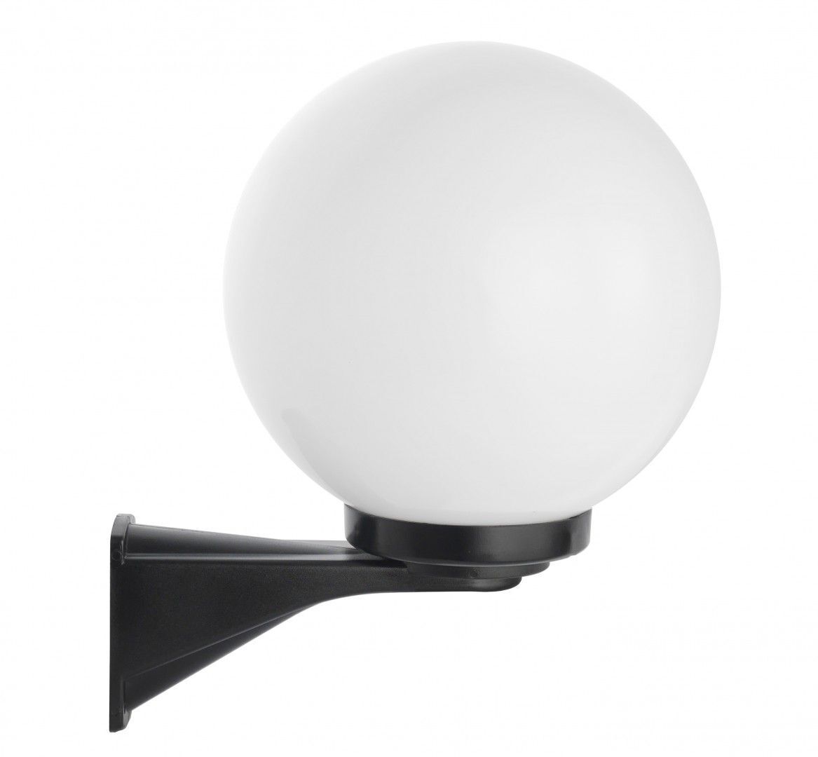 Lampe d'extérieur Boule Abat-jour Noir Blanc IP43 E27