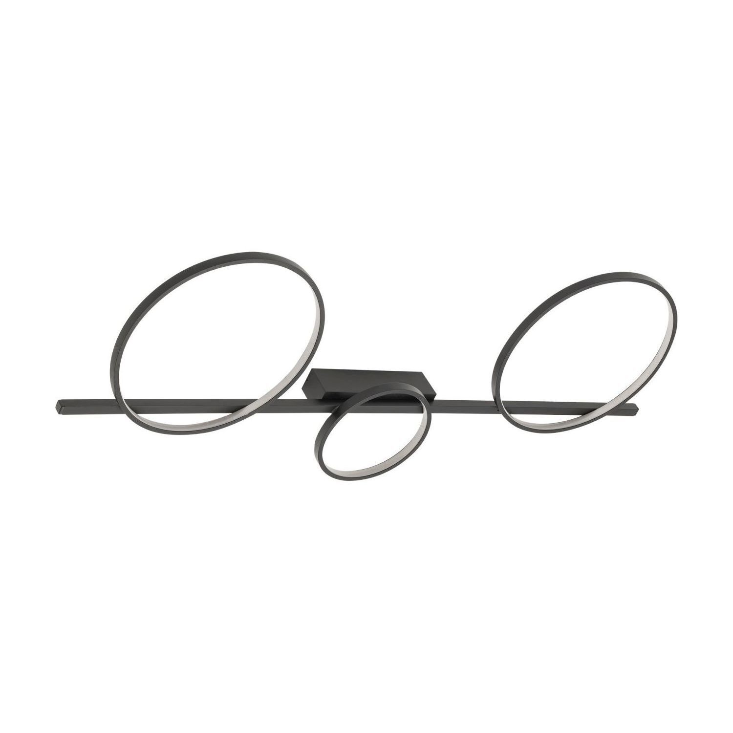 Plafonnier LED noir 100 cm de long 4000 K 1200 lm Plafonnier LED noir 100 cm de long 4000 K 1200 lm