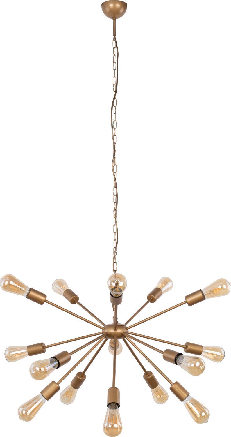 Pendelleuchte Gold 15-flmg Esstisch Lampe ROD Leuchter, Lampe