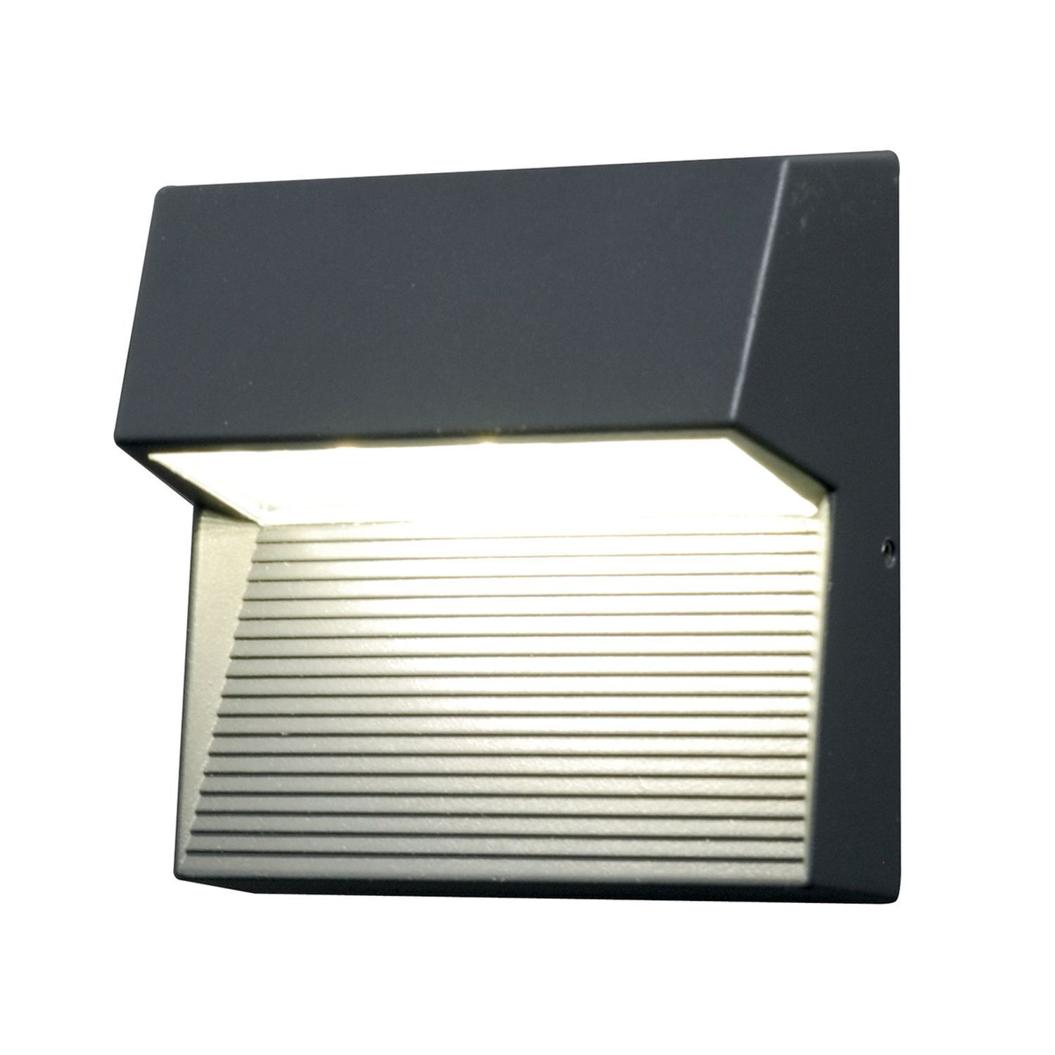 Applique murale LED anthracite carrée IP65 extérieur