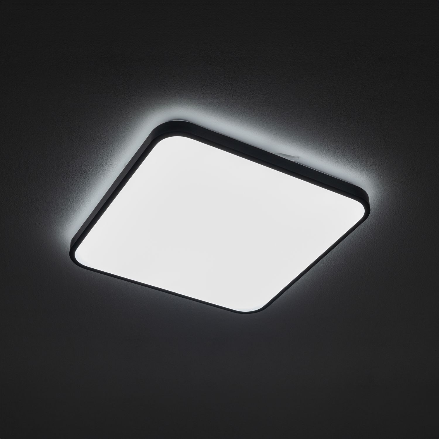 Plafonnier LED à faible éblouissement aluminium 32 W 4000 K noir