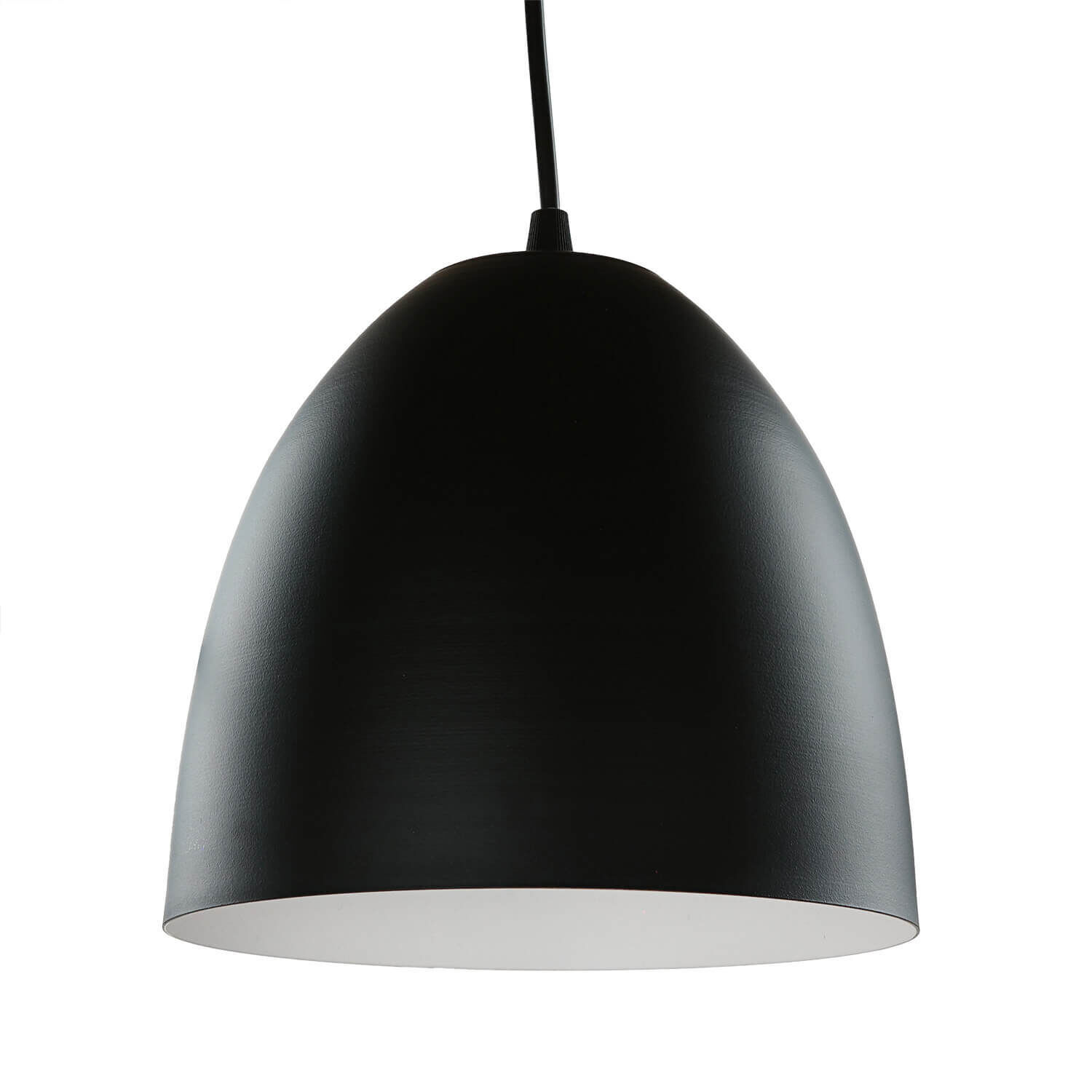 Lampe à suspendre Noir intérieur Blanc Rétro ronde Table à manger