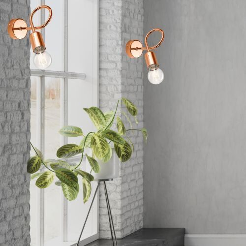 Applique murale MADALYNN Cuivre Moderne Métal Lampe