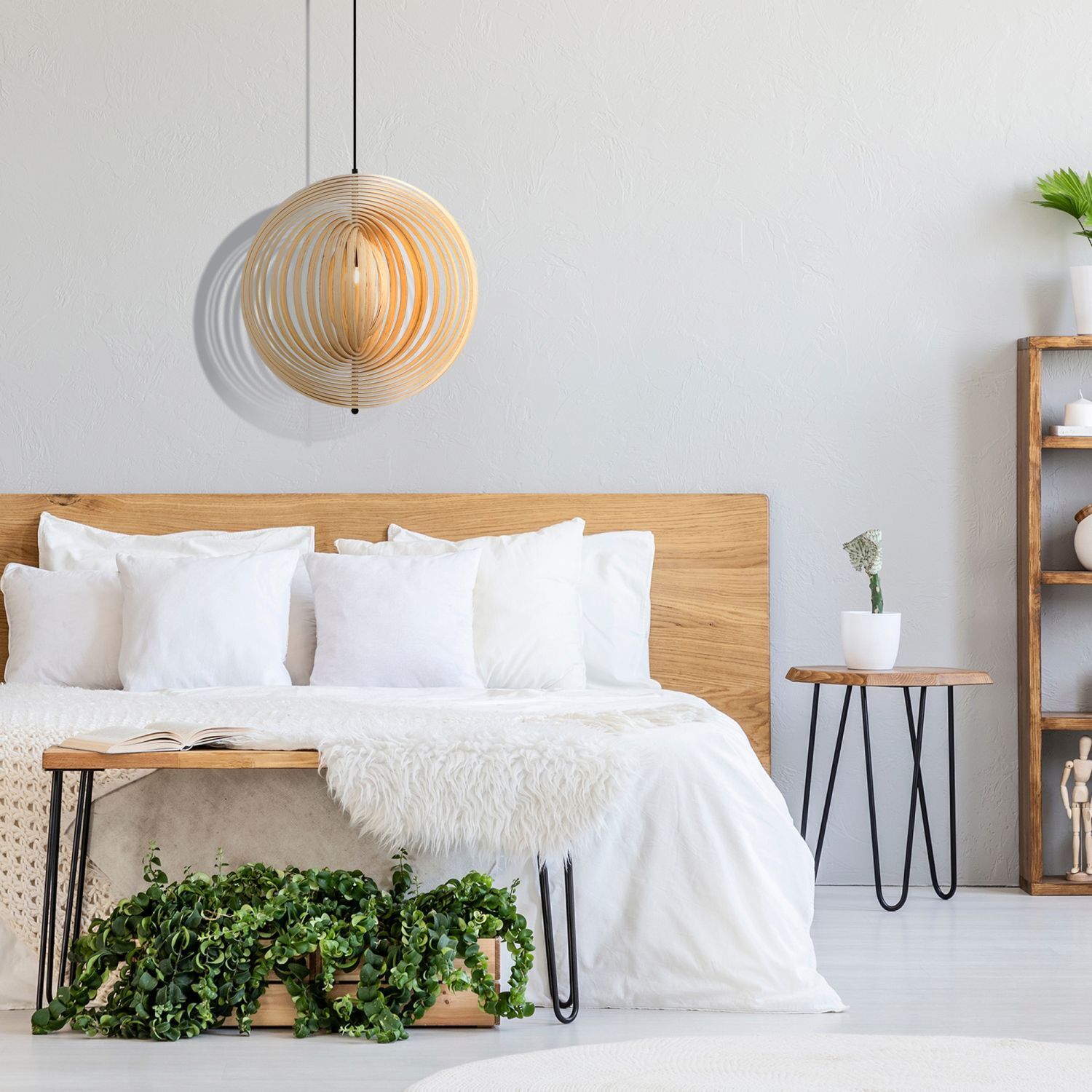 bett, bettkopfteil, weiß, holz, wohnzimmer-deko