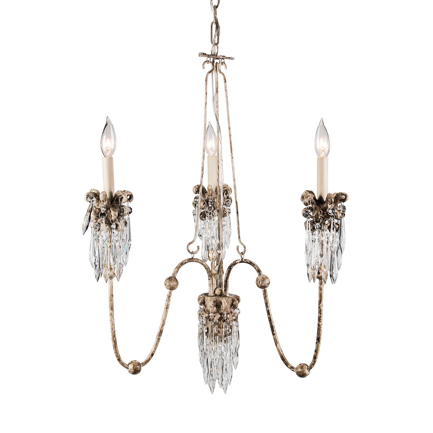 Lustre CANDELA 14 en or cristal Ø65 Lampe