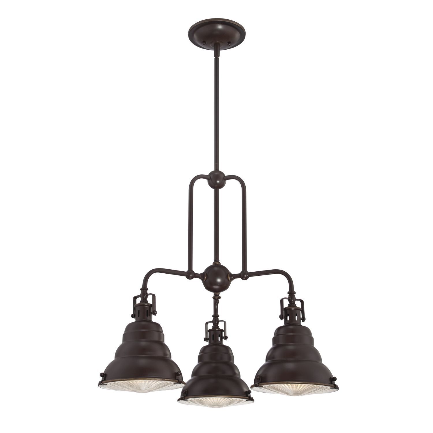 Plafonnier design industriel en bronze antique métal