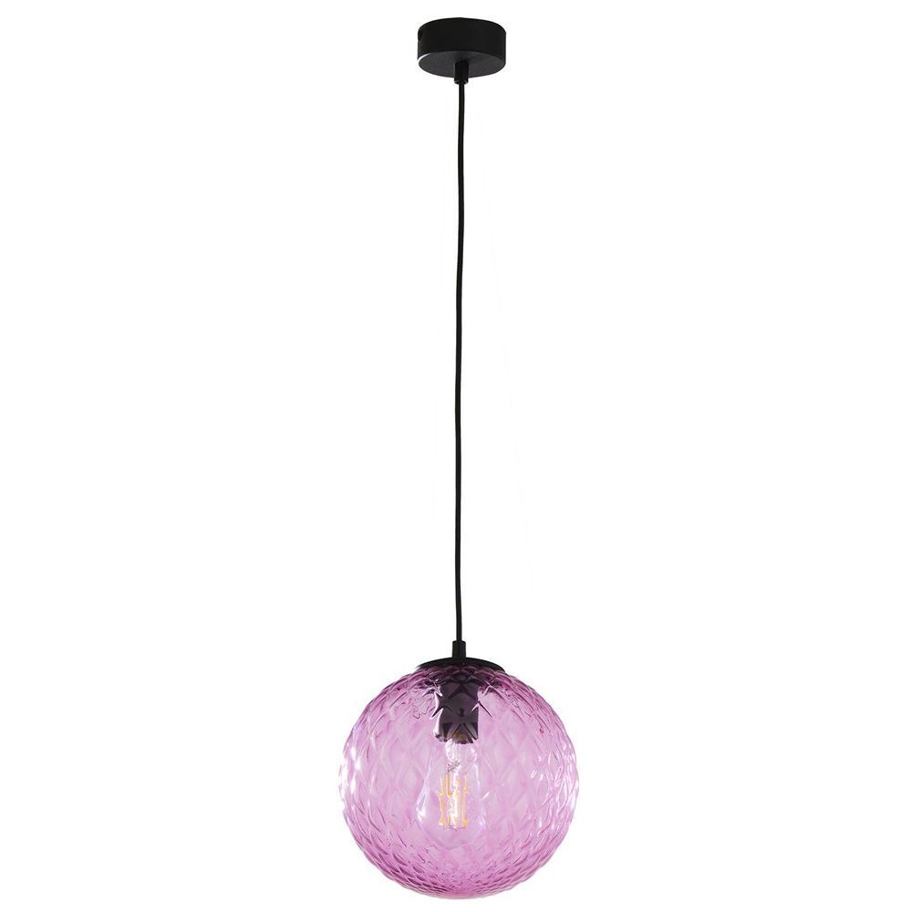 Suspension Noir Rose E27 Verre Métal Moderne Lampe, Deckenleuchte, Kronleuchter