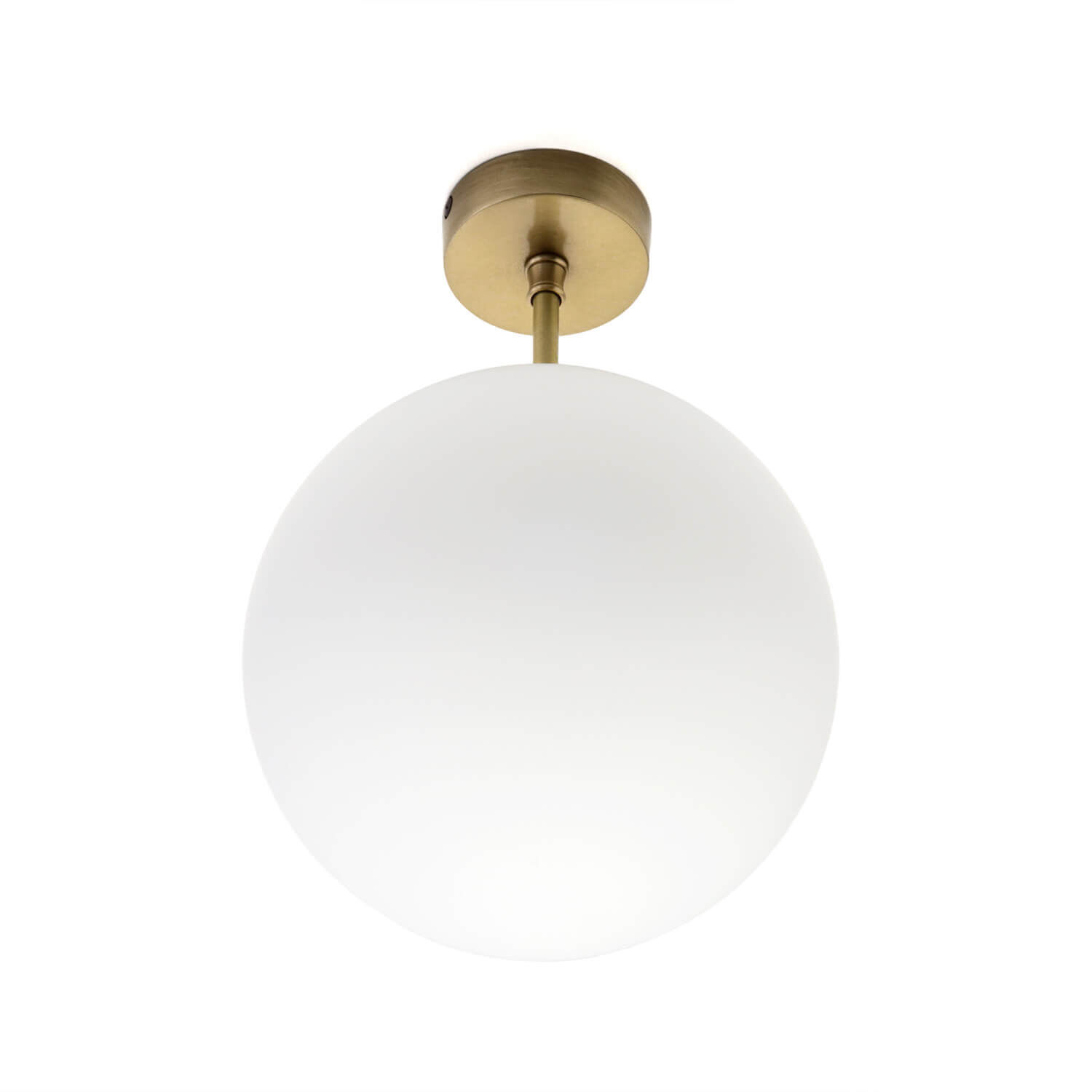 Plafonnier Premium MUSA rond verre laiton véritable Leuchte, Deckenleuchte, Deckenventilator, Gerät, Elektrisches Gerät