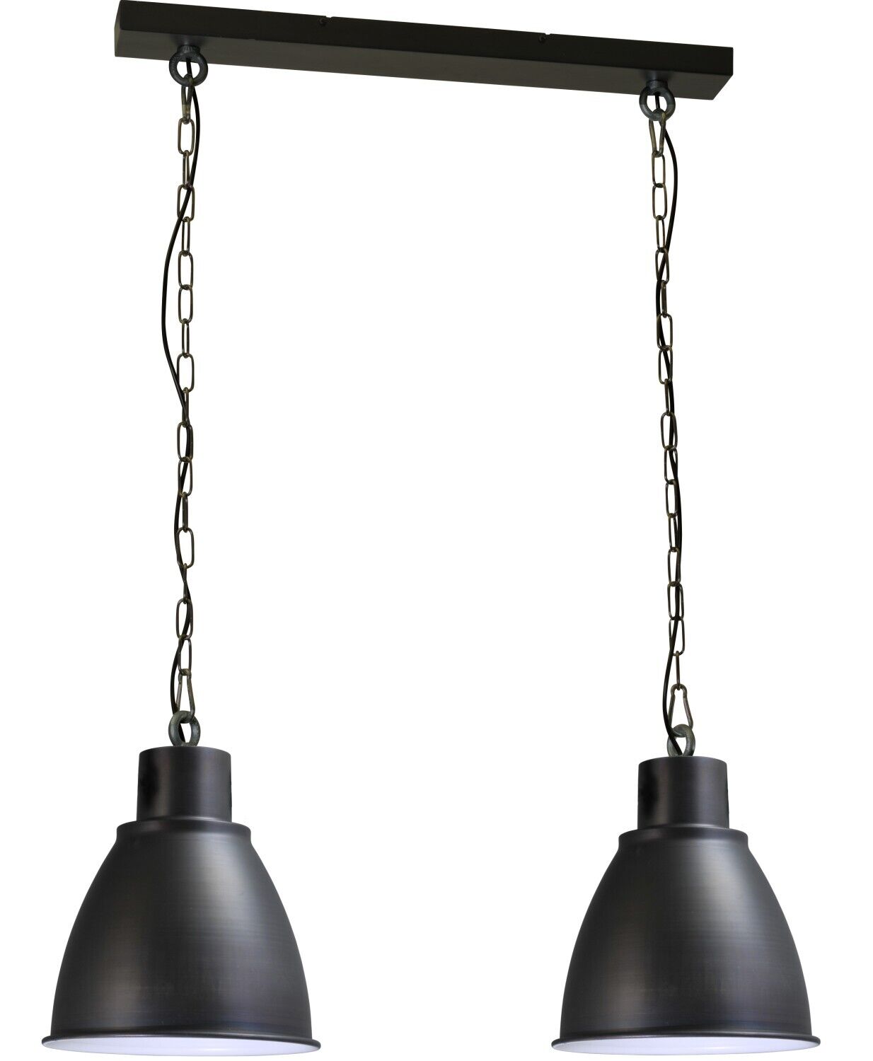 Suspension industrielle E27 brun rustique