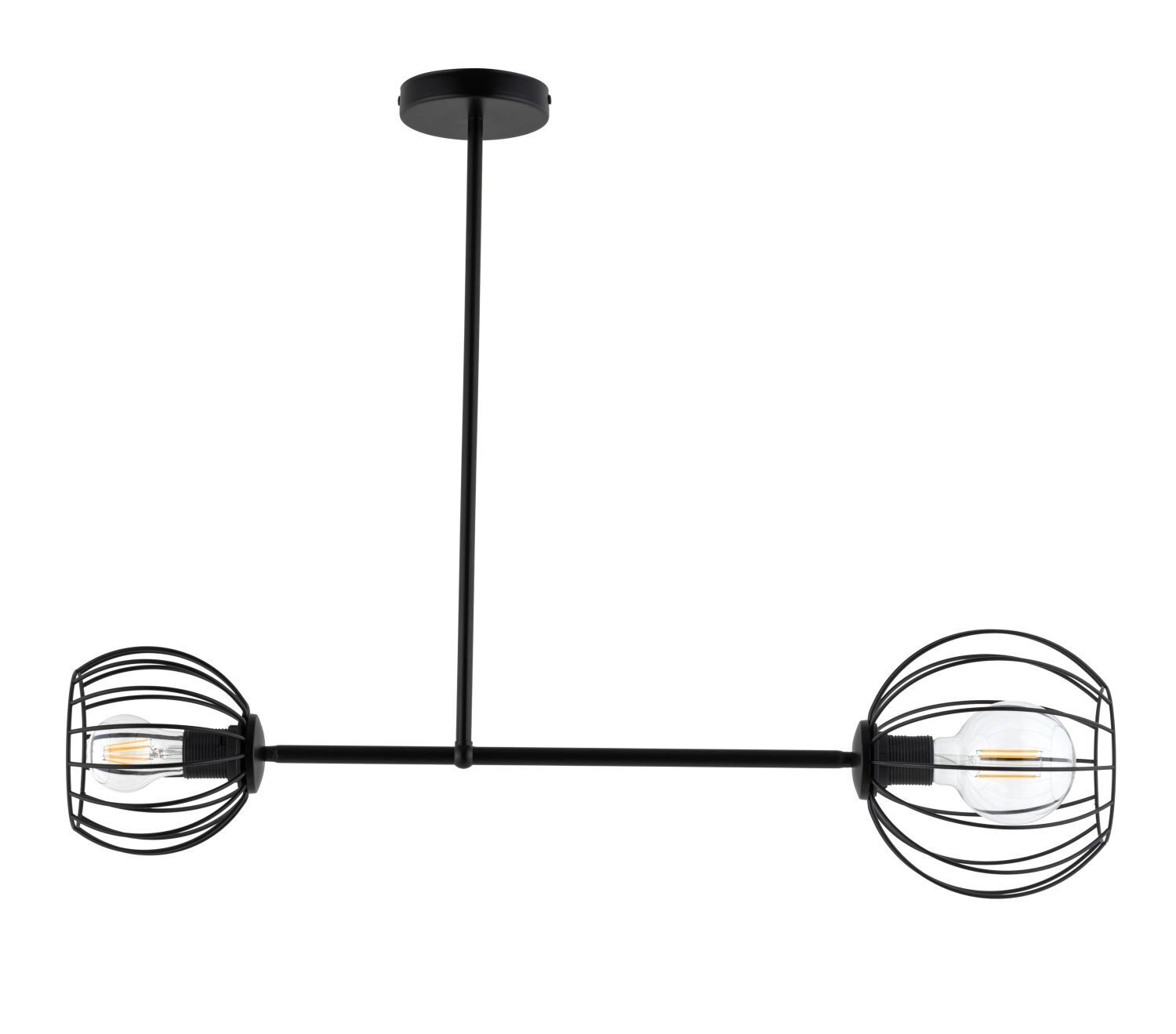 Plafonnier E27 Noir Métal Table à manger RASHA