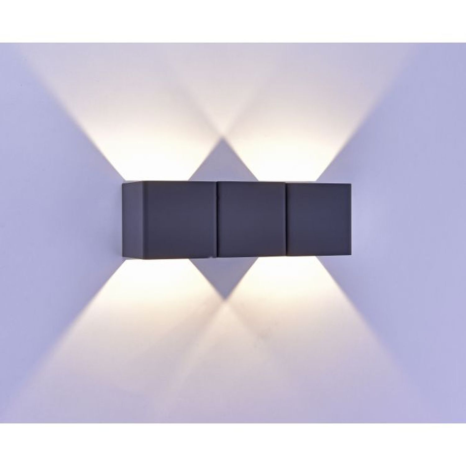 Applique LED extérieure aluminium IP54 22,5 cm anthracite