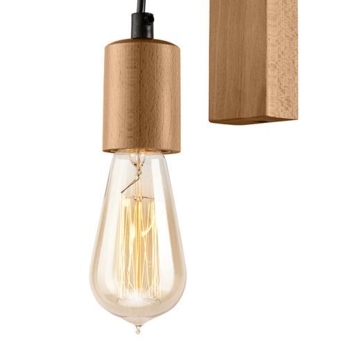 Applique murale Lampe en bois polyvalente Lampe AMIDA