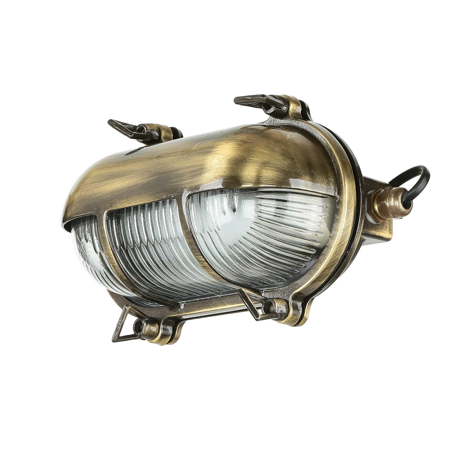 Lampe de bateau en laiton ovale IP64 Maritim Riffelglas