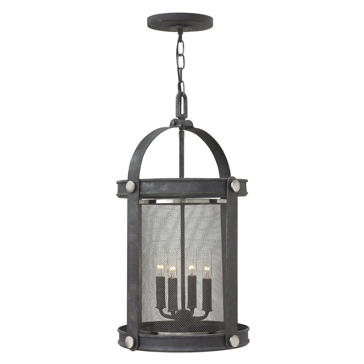 Suspension métal design vintage en zinc antique CADORA