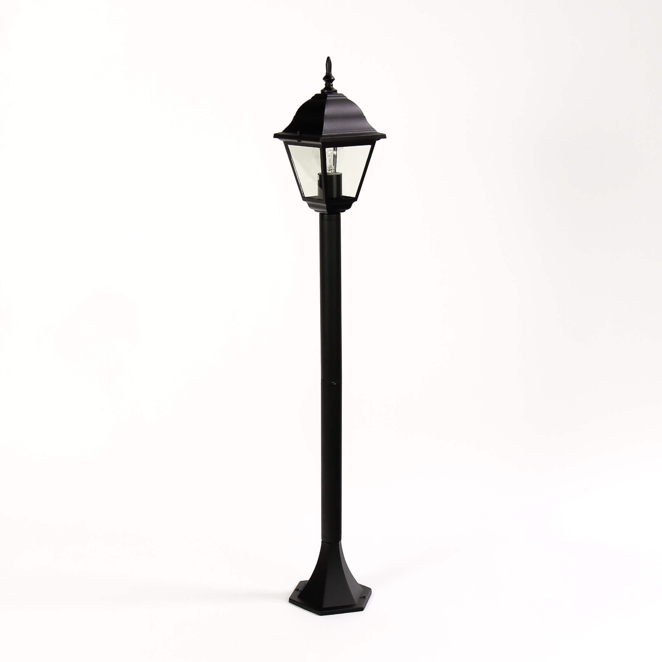 Lampadaire noir d'extérieur ROM H:105cm E27 Lanterne