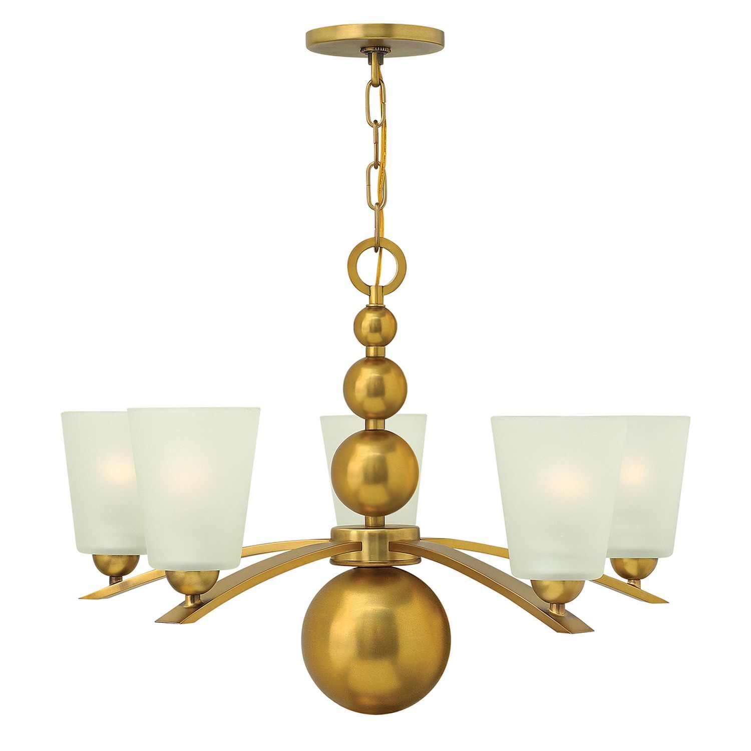 Lustre ROMINA en laiton Ø69cm raccourcissable Lampe