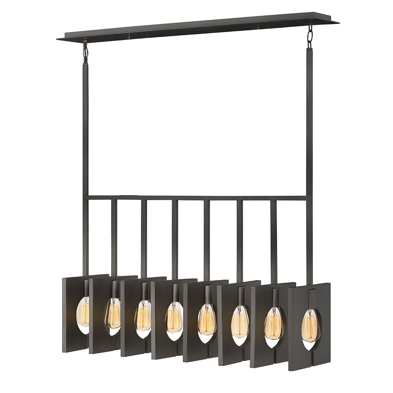 Lampe à suspendre métal E27 H : max. 142,9 cm allongée Moderne