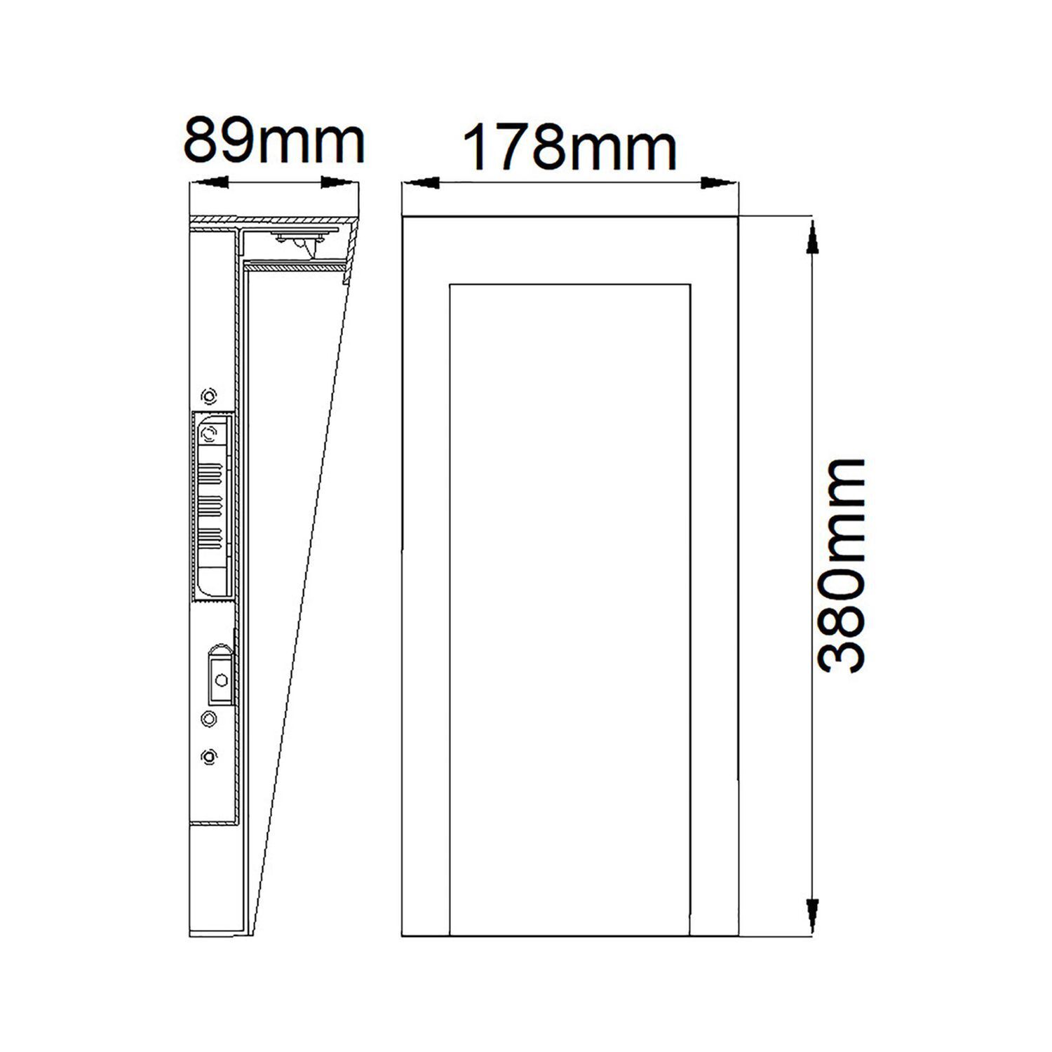 Elektronikgerät, Panel, Anzeigegerät, Schwarz-Weiß, Klemmprofil