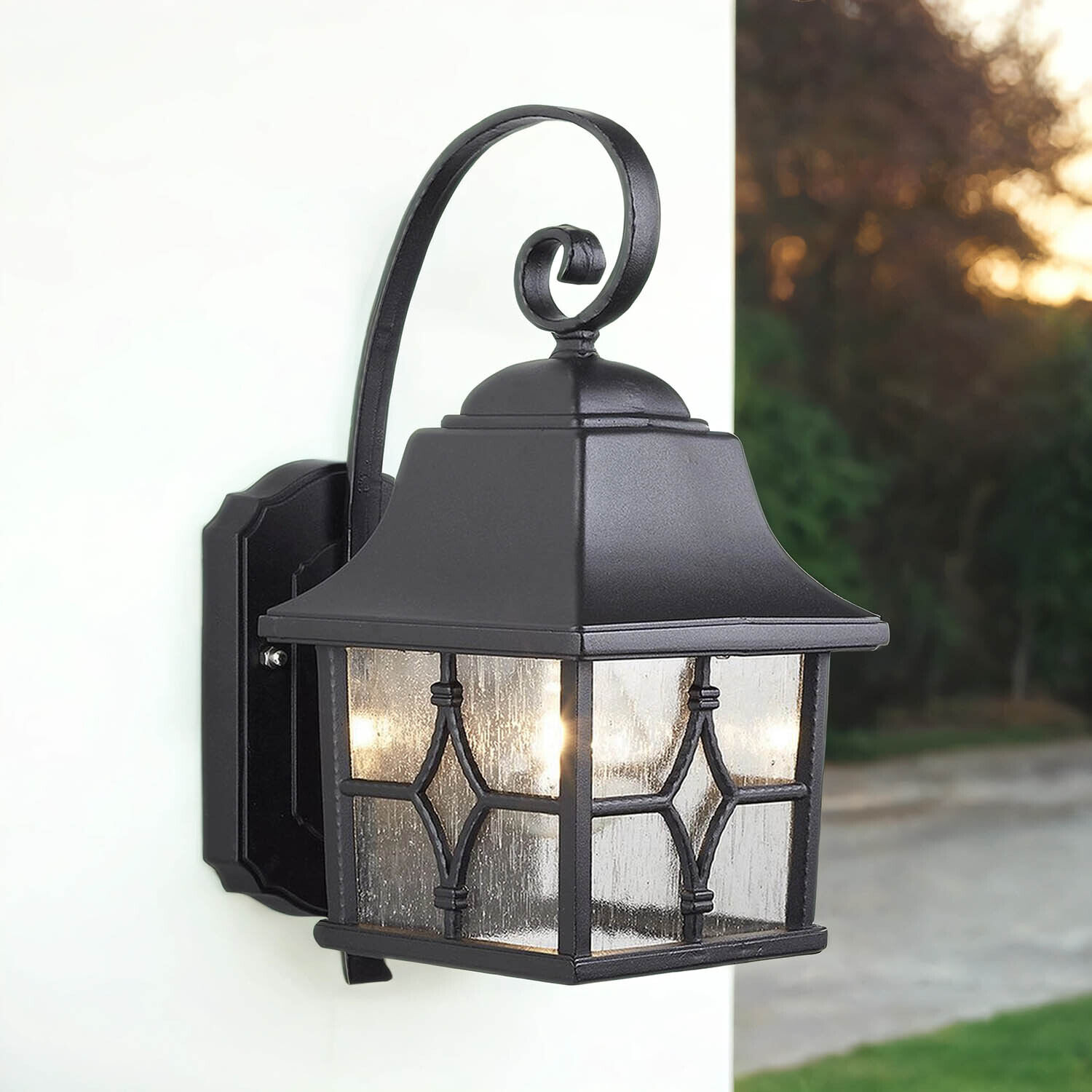 Lampe d'extérieur noire Rustique IP44 résistante aux intempéries KENT Lampe, Leuchte