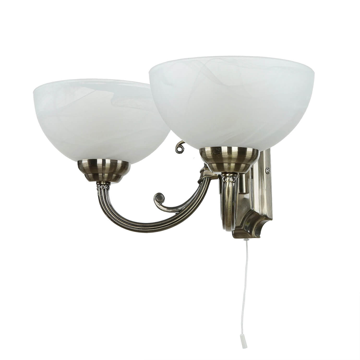 Applique murale décorée Verre Abat-jour en bronze ANNABELLA Leuchte, Lampe