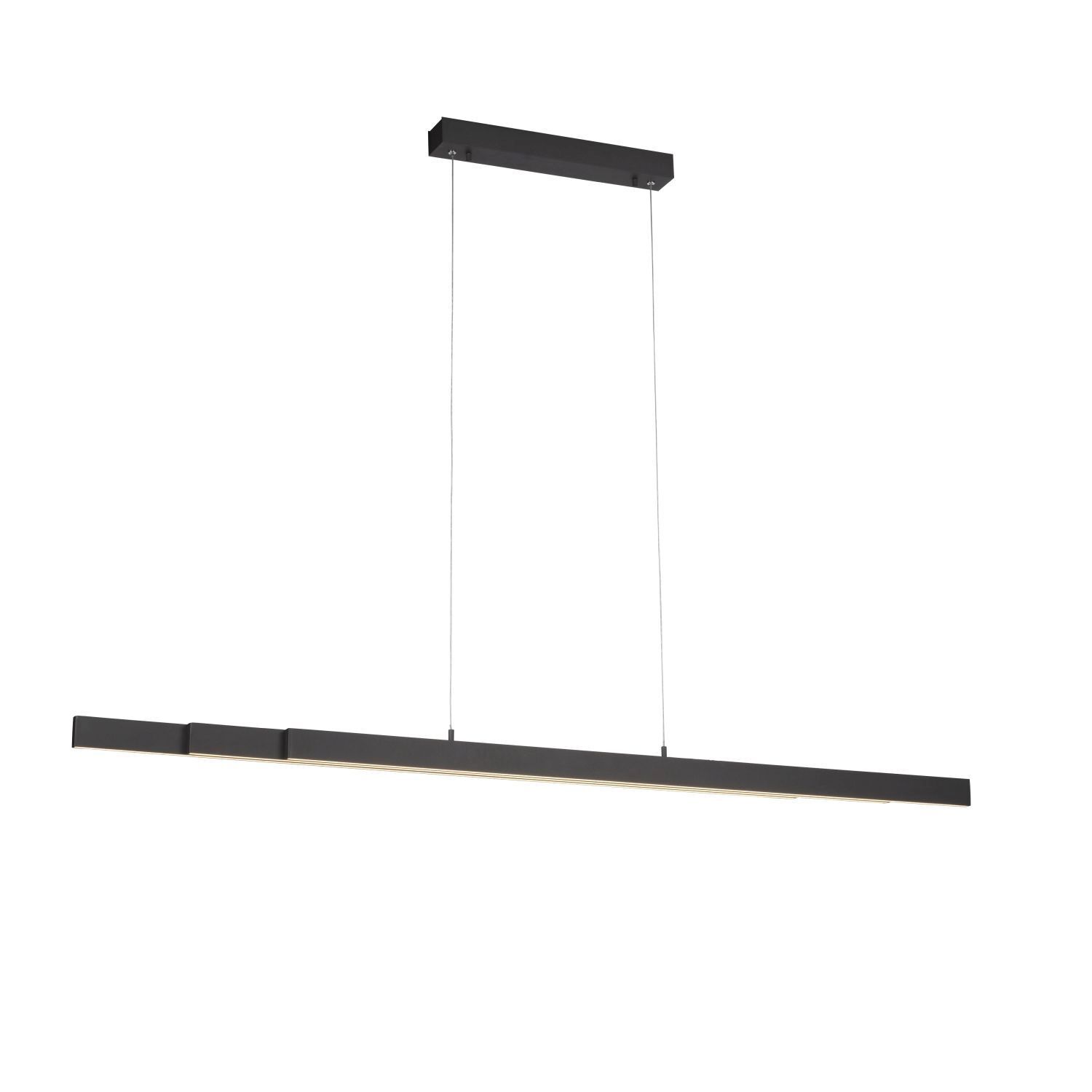 Suspension LED Anthracite Métal 13 W 165 cm allongée