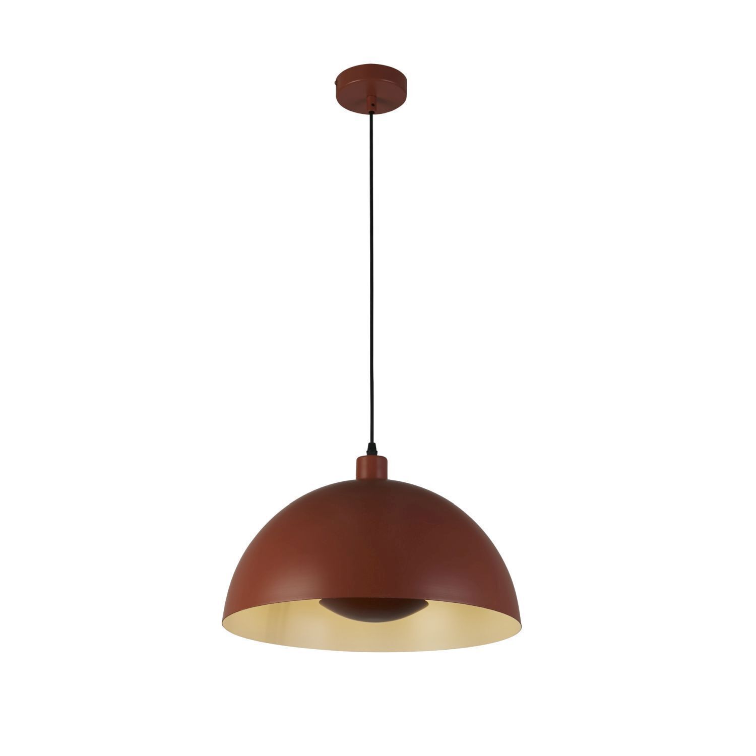 Lampe à suspendre Loft E27 jusqu'à 60 W Ø40 cm métal orange