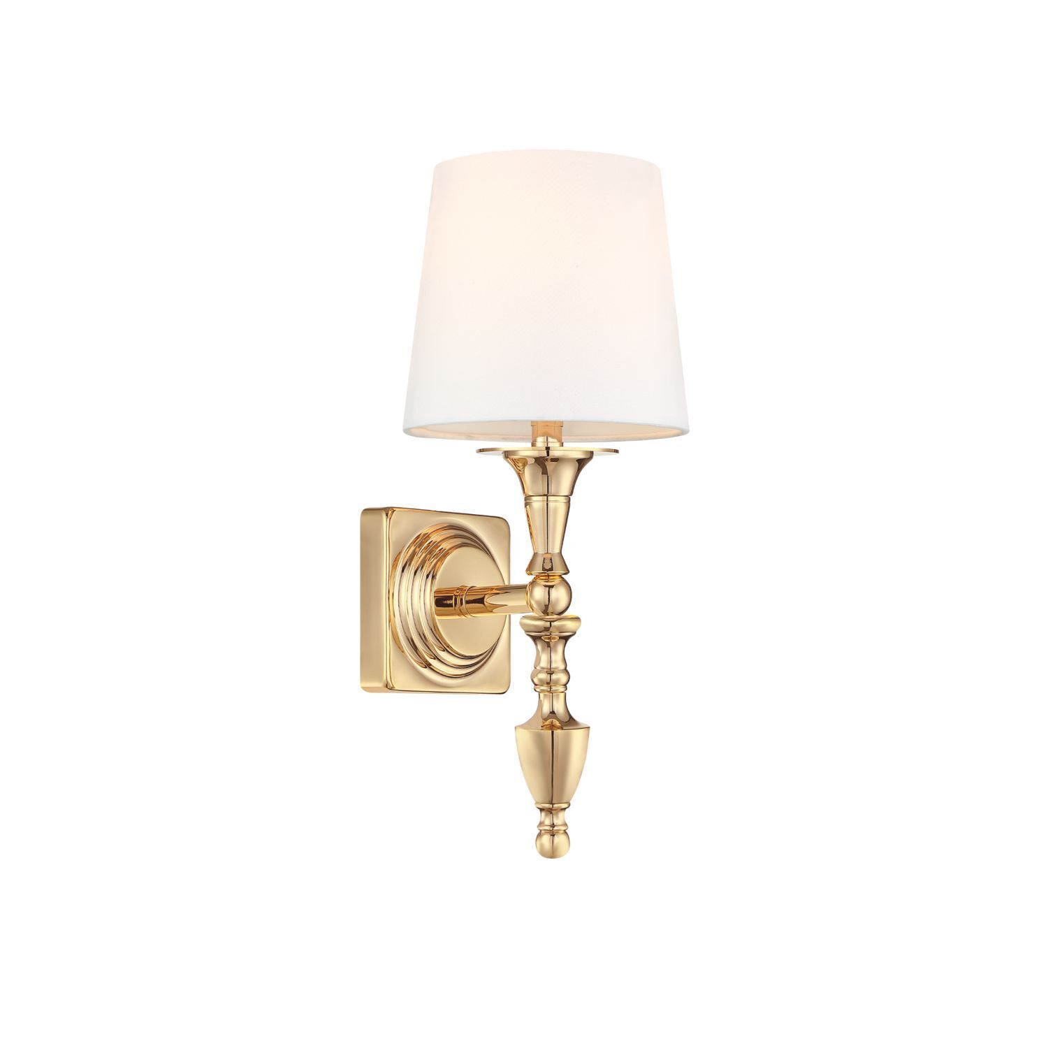 Wandlampe, Gold, Metall, Kleider?, Kappe?