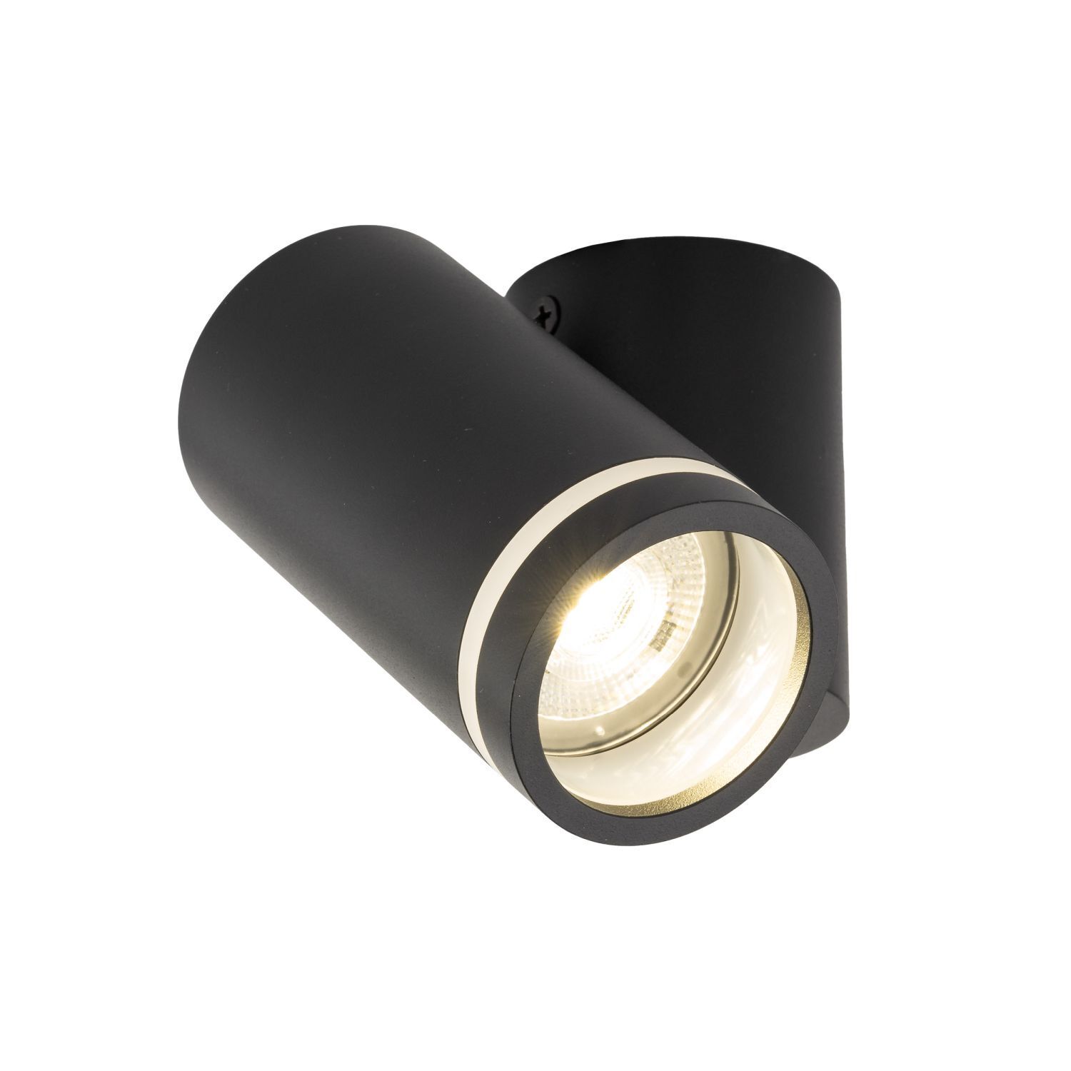Spot mural noir H : max. 13,5 cm GU10 métal CARSON