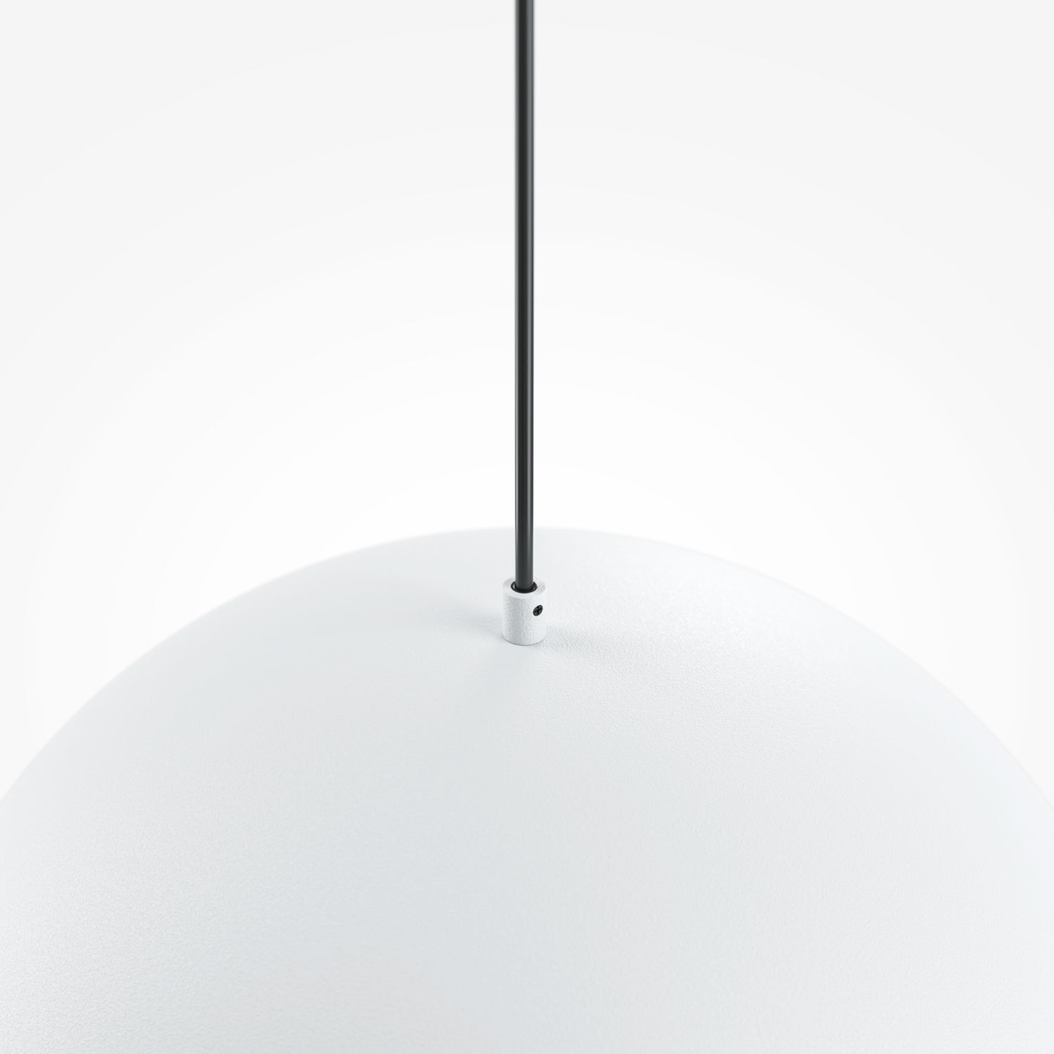 Suspension métal ronde D : 35 cm H : max. 320 cm Blanc
