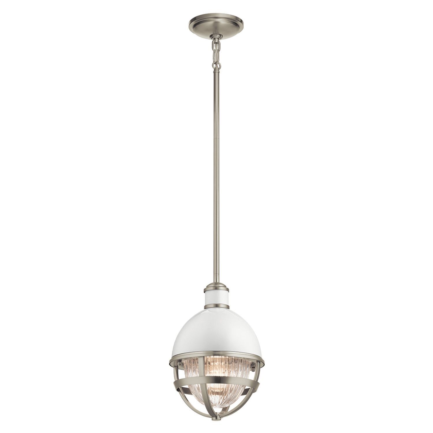 Petite lampe à suspendre Ø 20,4 cm rond H : max. 135,9 cm métal verre